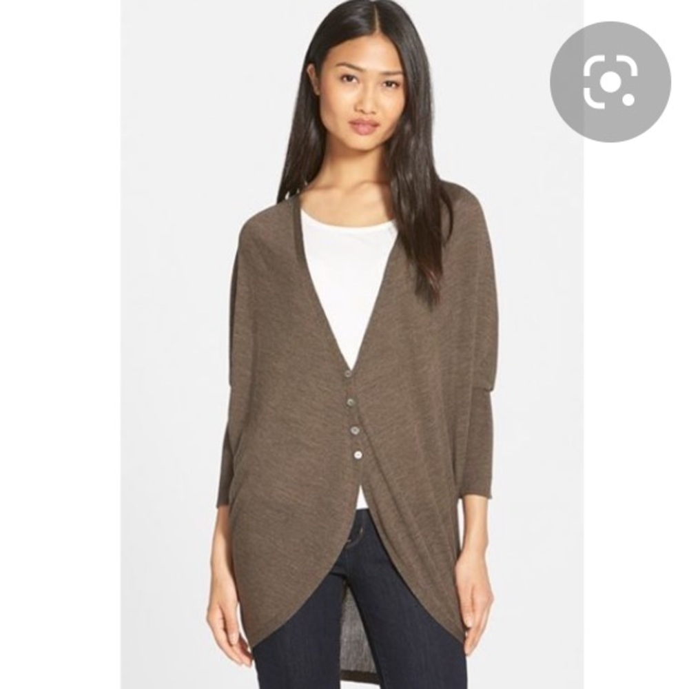 Eileen Fisher Merino Wool Cocoon Cardigan